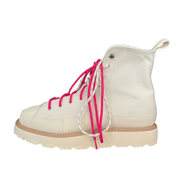 Converse Chuck Taylor Crafted High Top Boots Off White Pink, Size 10 (W) NWOB - Picture 5 of 10